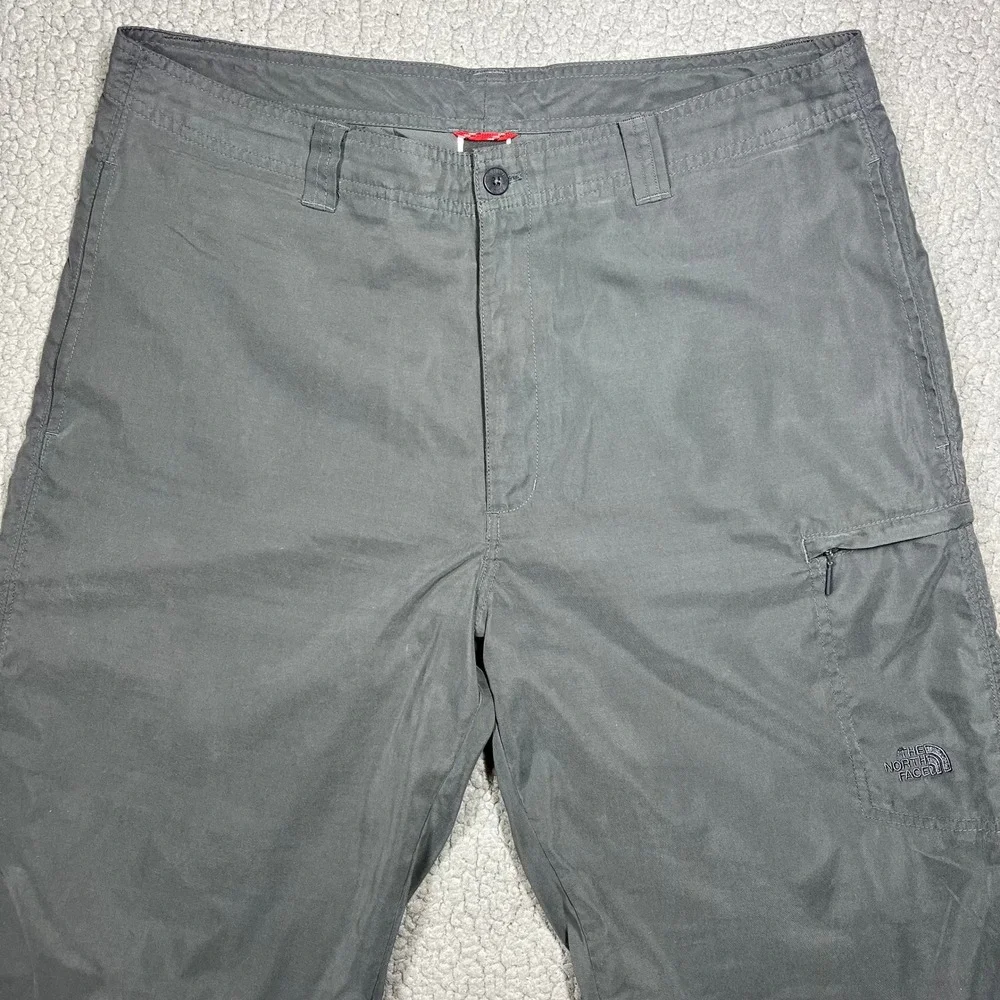 The North Face Mens Gray Hiking Cargo Pants Size 36 Straight Leg Outdoor Utility